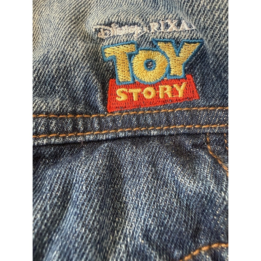 Disney Store Toy Story 25th Anniversary Denim Embroidered Trucker Jacket Sz XXL - Picture 4 of 16